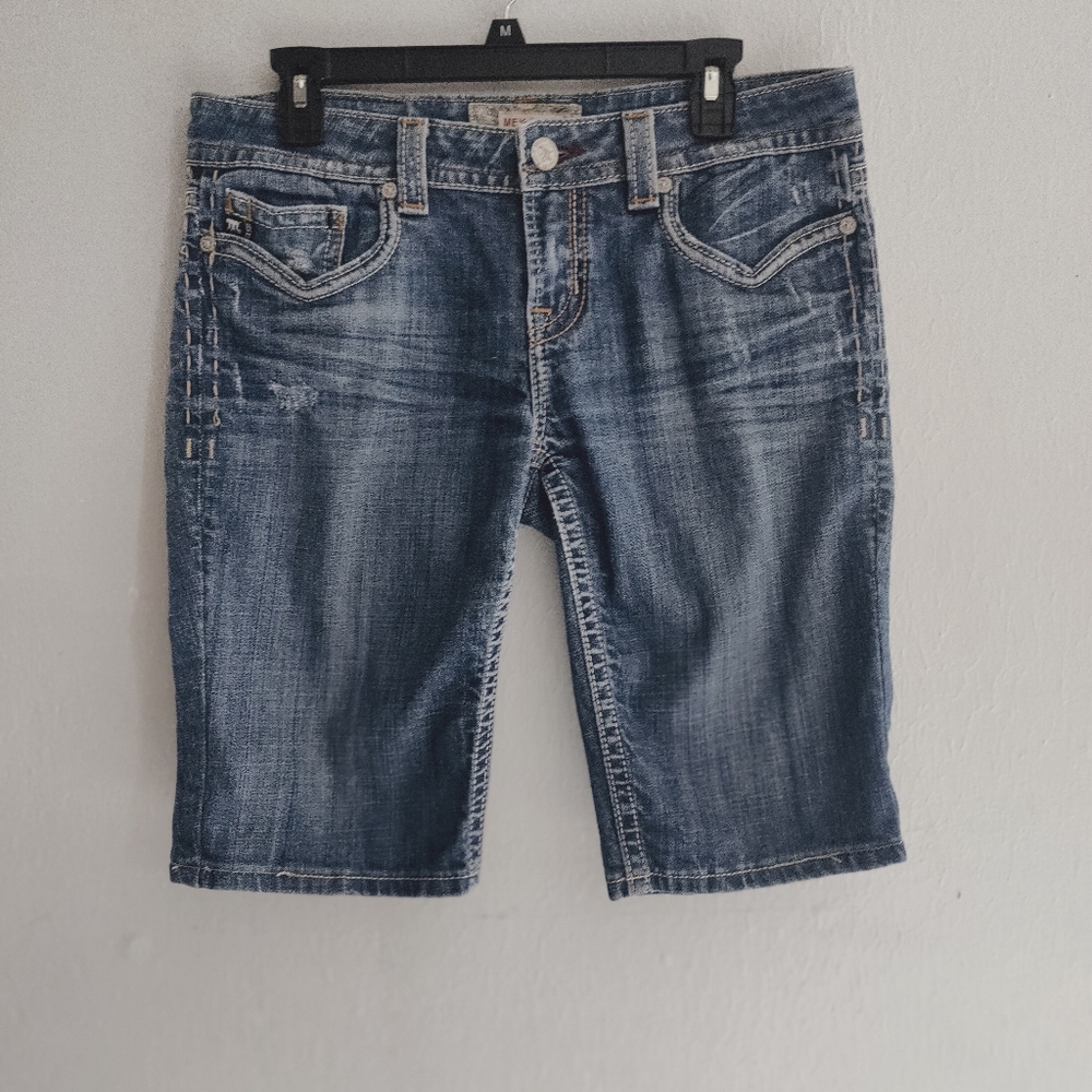 Men MEK St Kilda Bermuda Blue Denim Shorts